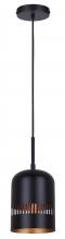 Canarm IPL1207A01BK6 - Miles 1 Light Pendant