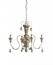Currey 9981 - Wood Up Chandelier